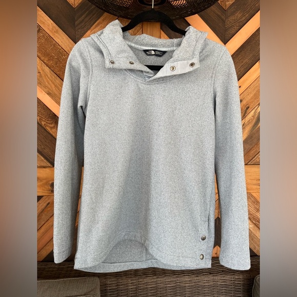 The North Face Women’s Knit Stitch Fleece Hoodie - Blue - Small - Picture 6 of 15